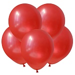 Шар латексный " Браво " металлик 12"/30см красный