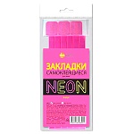 Набор закладок-ляссе " ДПС " 12*380мм, Neon розовые, самоклеющиеся, 6шт для книг, из одной ленты, европодвес