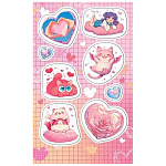 Наклейки " Мир открыток " 0-11 А6 Милые друзья, без отделки