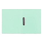 Папка с зажимом " KWELT " А4 Pastel мятная, пластик 0,35мм, текстура поверхности- песок, внутренниий карман, индивидуальный штрихкод