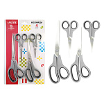 Набор ножниц " deVente " в наборе 4шт: 12см, 14см, 21см, 24см, металлические, прорезиненные ручки, картонная упаковка, европодвес