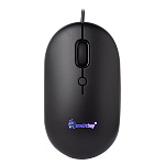 Мышь " SmartBuy " 328 проводная оптическая, 4 кнопки, бесшумная, черная, 2400 DPI, USB, подсветка