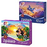 Гуашь " Луч " Фантазия 12цв*15мл картонная упаковка