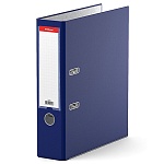 Папка-регистратор А4 " Erich Krause " Business сборная 70мм синяя, ПВХ, пластиковый карман со сменной этикеткой, металлическая окантовка