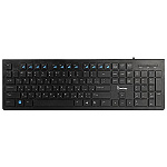 Клавиатура " Smartbuy " Slim 206 черная, проводная мультимедийная, подключение USB, 12 горячих клавиш, ультра-слим, картонная упаковка