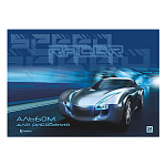 Альбом А4 24л " Lamark " Speed Racer, склейка, обложка- мелованный картон, металлизация, матовая ламинация, блок- офсет 100г/м2