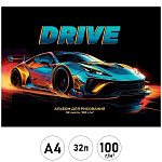 Альбом А4 32л " Проф-Пресс " Авто и драйв, склейка, обложка - мелованный картон, блок- офсет 100г/м2