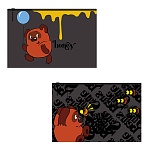 Папка на молнии " Erich Krause " МАЛЫЙ ФОРМАТ B5 Zip Винни-Пух ассорти, пластик 0,16мм, текстура поверхности- зеркало, непрозрачная