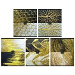 Тетрадь А5 96л клетка " ПЗБМ " Любовь дороже золота, офсет, на скобе, обложка - мелованный картон, глянцевая ламинация, УФ-лак, фольга, 5 дизайнов в спайке