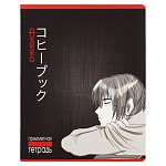 Тетрадь А5 48л " ПЗБМ " Аниме Физика, клетка, со справочным материалом, на скобе, обложка- мелованный картон, выборочный УФ-лак