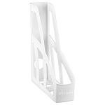 Лоток для бумаг вертикальный пластиковый 75мм " Стамм " Лидер, белый