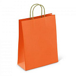Пакет бумажный " ПЗБМ " 22*25*12см Orange, крученые ручки