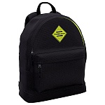 Рюкзак " Erich Krause " 29*39*13см EasyLine 17L Black&Yellow, черный, 1 вместительное отделение, снаружи большой карман на молнии, мягкая спинка, регулируемые лямки, мягкое дно, 290гр