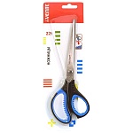 Ножницы " deVente " Gills 22см металлические, пластиковые ручки с резиновыми вставками, черные с синим, картонная упаковка, европодвес