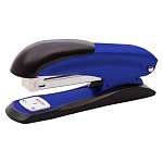 Степлер №24/6, 26/6 на 25л " Lamark " 100скоб Ulrich металлический, встроенный антистеплер, противоскользящая резиновая вставка, два режима скрепления скоб, глубина закладки бумаги 57мм, металлический механизм подачи скоб, синий, картонная упаковка