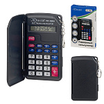 Калькулятор карманный 8 разрядов " Basir " МС-568А, 102*62*140мм, батарейка, черный