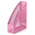 Лоток для бумаг вертикальный пластиковый 85мм " Erich Krause " Base, Pastel, розовый