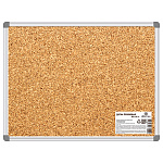 Доска пробковая " Attomex " 60*45см в рамке из алюминиевого профиля, открытое крепление, возможность горизонтального и вертикального крепления, термоусадочная пленка