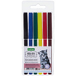 Фломастеры " Hatber " ECO Верные друзья 6цв круглые, вентилируемый колпачок, блистер, европодвес