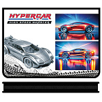 Папка " Пчелка " А4-04 (325*230*25мм) молния вокруг Мотоцикл мечты (Hypercar), печать на пластике