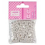 Набор бусин " deVente " Pure Pearl 15гр, 8мм, белый, пластик, пакет, европодвес