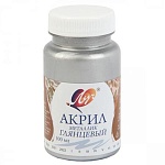 Краска акриловая " Луч " металлик 100мл серебряная