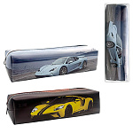 Пенал-тубус " KWELT " 1 отделение, 210*60*40мм, Sports car, цвет - ассорти (без возможности выбора цвета), искусственная кожа, пластиковая упаковка, европодвес