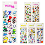 Наклейки детские " Mazari " А4 Детский микс, 11*30см, 3D, 6 дизайнов, пластик