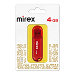 Флеш-диск " Mirex " 4GB Candy красный USB 2.0