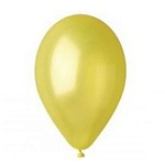 Шар латексный металлик 10"/25см желтый