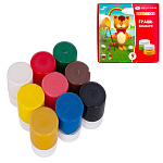 Гуашь " Цветик " 9цв*15мл картонная упаковка