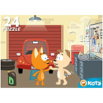 Пазлы " Рыжий кот " 24элементов Котэ 30*21,5см, картонная упаковка 17,9*13,7*4,1см
