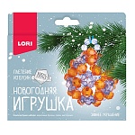 Плетение из бусин Новогоднее " Lori " Зимнее украшение в наборе: акриловые бусины, леска, инструкция