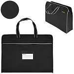 Сумка для документов и ноутбука 15,6" " KWELT " 39*30,5*7,5см, Черная, 1 отделение, 1 внешний карман, карман для визитки, пакет