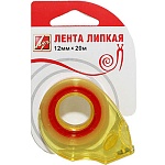 Диспенсер для канцелярской ленты СО СКОТЧЕМ, максимальный размер скотча 12*20м, пластик, 5,2*7*1,5см " Луч ", блистер, европодвес
