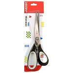 Ножницы " deVente " Zen 21см металлические, пластиковые ручки с резиновыми вставками, черные с серым, картонная упаковка, европодвес