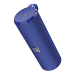 Колонка портативная " HOCO " BS33 Voice Sports синяя, беспроводная, пластик, микрофон, AUX, USB, FM, TWS, TF, кабель для зарядки USB, 5W*2, 72*75*21мм