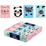 Ластик " Bruno Visconti " HappyGraphix Милашки-Мордашки, 35*45*9мм, ассорти - 4 цвета, синтетический каучук, картонный дисплей