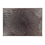 Обложка для паспорта " Имидж " Орел, коричневая, натуральная кожа, сплошное тиснение