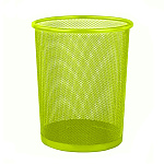 Корзина для мусора " KWELT " 12л металлическая, сетчатая, салатовая