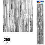 Дождик " KWELT "  9,5*200см серебряный, пакет, европодвес