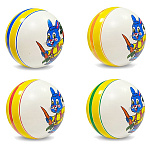 Мяч резиновый d=20см Зайчик, ассорти (без возможности выбора дизайна), накачанный