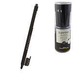 Ручка гелевая " Bruno Visconti " Super Slim.Black, черная 0,28мм, толщина письма 0,2мм, пластиковый корпус, покрытие soft-touch, цвет корпуса - черный, колпачок с клипом, сменный стержень, пластиковый тубус