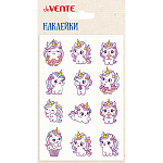 Наклейки " deVente " А6 Unicorn pony, объемные мягкие, многоразовые, пакет, европодвес