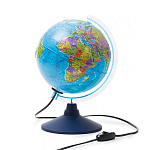 Глобус политический рельефный 210мм " Globen " с подстветкой от сети