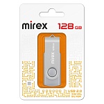 Флеш-диск " Mirex " 128GB Swivel серебряный USB 2.0