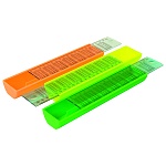 Пенал " deVente " 1 отд 22*4,7*2,5см пластиковый с линейкой, ассорти (без возможности выбора цвета)