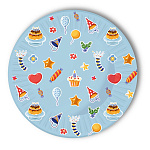 Набор тарелок " Миленд " d=18см, флоупак, Торжество, в наборе 6шт