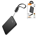 Аккумулятор внешний " Hoco " J140 Tony, 5000mAh, Tupe-C (in), Tupe-C (out), LED индикатор, черный, пластик (кабель входит в комплект)