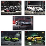 Альбом А4 48л " Hatber " АвтоЛюкс (ассорти), на скобе, обложка- мелованный картон, блок-офсет- 100г/м2, 1 дизайн в спайке, 5 дизайнов в коробке